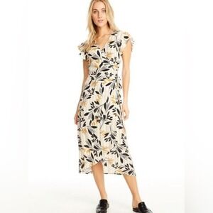 Saltwater Luxe Ruffle Foral Wrap Dress